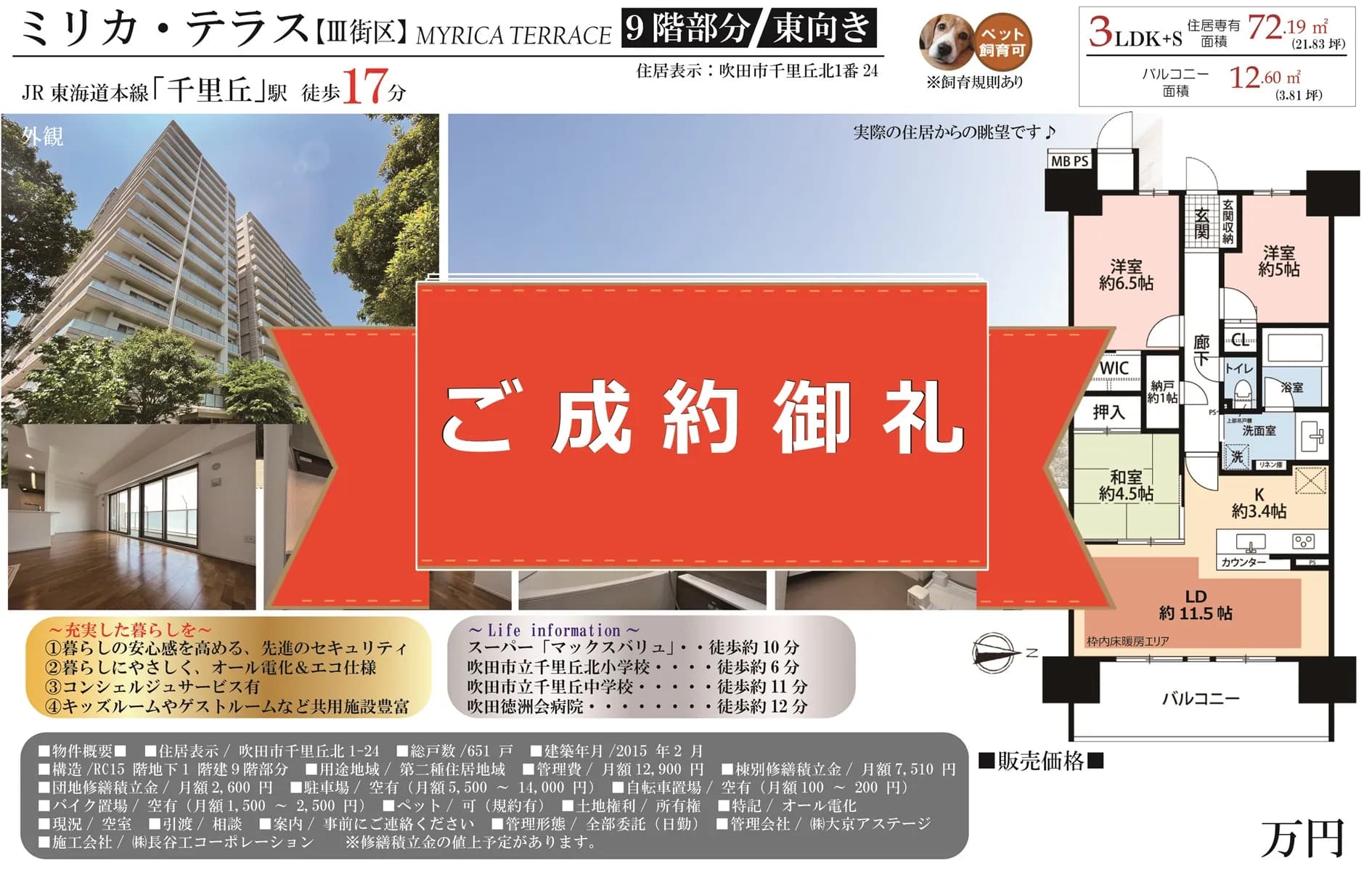 ミリカ・テラスⅢ街区